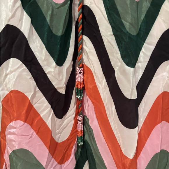 Farm Rio Wave Gradient Long Seeve Maxi Dress SMALL - Picture 7 of 9